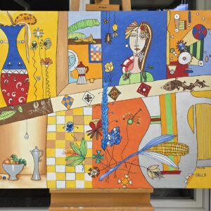 Nr. 3 Il Giorno, 1996 &Ouml;l auf Leinwand, 80x100 cm