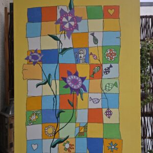 Nr. 16 Mosaik, 1996 Öl auf Leinwand, 67x96 cm