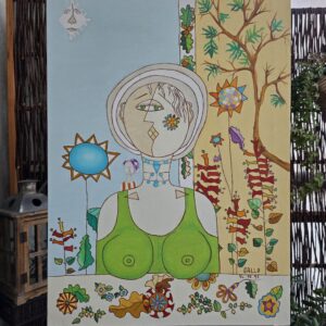 Nr. 37 Unter dem Baum, 1995 Öl auf Leinwand, 59x80 cm