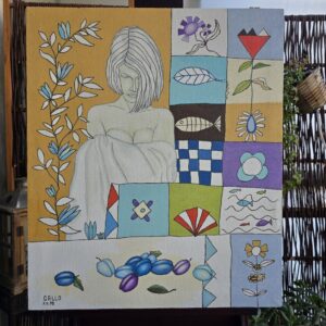 Nr. 39 Elodie d' estate, 1998 &Ouml;l auf Leinwand, 68x80 cm