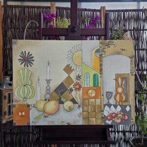 Nr. 20 La passeggiata della domenica, 1998 Öl auf Leinwand, 59x84 cm